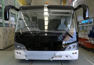 China 51 Passenger 4 Stroke Diesel Engine Airport Limousine Bus 4 doors 2.7m width mini bus for sale