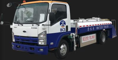 China Electric 3000l Water Service Truck Stainless Steel Tank Te koop