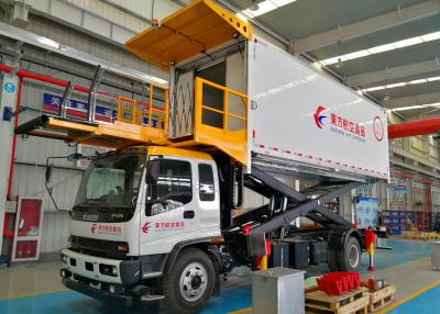 China Ausgezeichneter Verpflegungs-LKW mit dem vollen Fahrerhaus, zum des Caterings für Flugzeuge zu erbringen zu verkaufen
