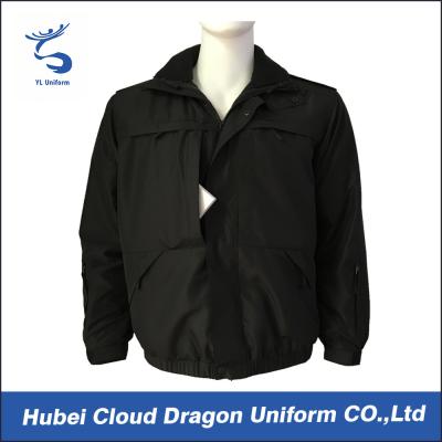 中国 会社の義務のための優れたポリエステル繭紬の黒の保証ジャケット、長い袖 販売のため