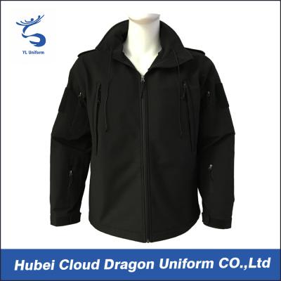 China Nylon Spandex Softshell Traffic Police Jacket / Law Enforcement Outerwear Water resistant for sale