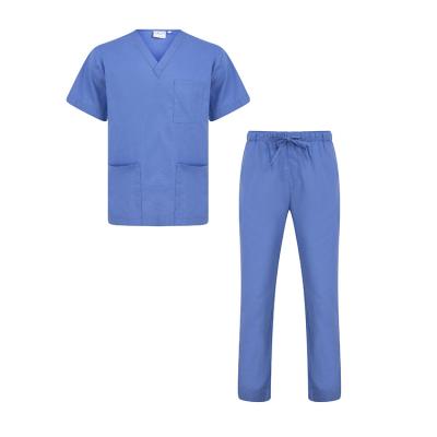 China Disposable Hospital Uniform Scrub Suit Nursing with Short Sleeve for sale