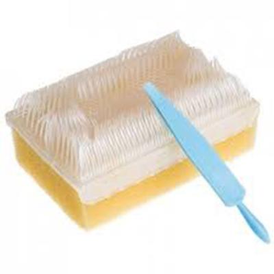 China Disposable Wholesale Povidone-iodine Surgical Scrub Brush Sponge With Nail Cleaner for sale