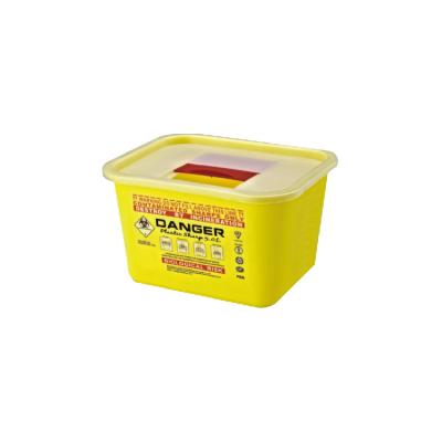 China Disposable Yellow Medical Square Sharps Containers for sale