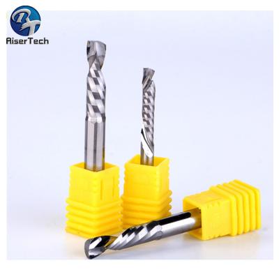 China 1 Flute Acrylic Wood MDF Cutter CNC Tools Single Carbide End Mill for sale