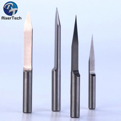 China 3.175-16mm Tungsten Steel And Cobalt Alloy Plastic Router Bits With V Shape for sale