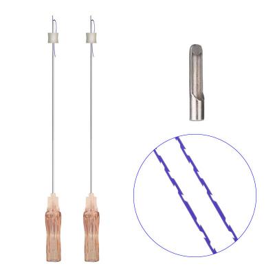 China Ce Medical Fish Bone hilos tensores W / Sharp / L Blunt needle 19g 100mm Molding Thread faciales lifting face lift pdo thread for sale