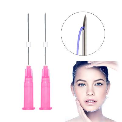 China Auro Thread Facial Tensor Threads Lift Plla  Absorbable PDO Threads 30G 38mm Sharp for sale
