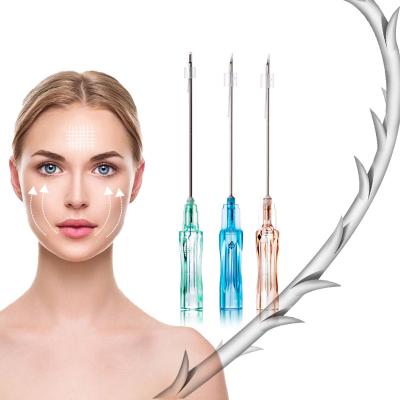 China face lifting thread absorbable pcl threads face 23g 60mm hansbiomed molded mint fix pcl thread korea for sale
