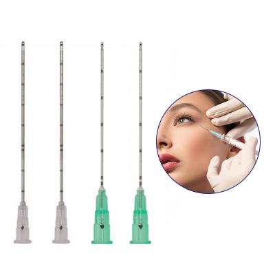 China Medical Absorbable Suture 27G 50mm Blunt Tip Side Hole Fine Micro Cannula for sale