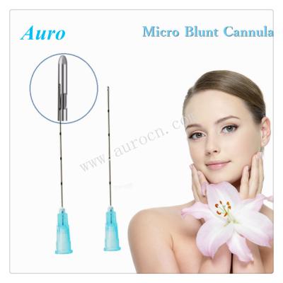 China Lifting Micro  Blunt Tip Cannula 25G 50mm For Eye Cannula for sale