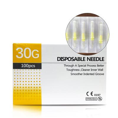 China OEM Stainless Steel Micro Needle 23g 60mm Hypodermic Needle for sale