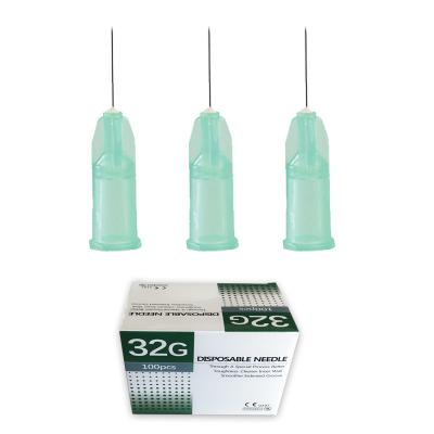 China Stainless Steel Sterile Needle 32g 13mm Hypodermic Needle for face for sale