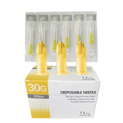 China Medical Epoxy  Sterile Hypodermic Needle 30G 4mm 13mm  Stainless Steel Material for sale