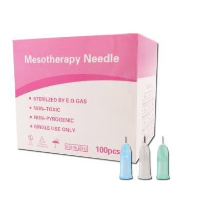 China Disposable Safety Facial Injection Sterile Hypodermic Needle 32G 31G 4mm Mesotherapy Hypodermic Needles for sale