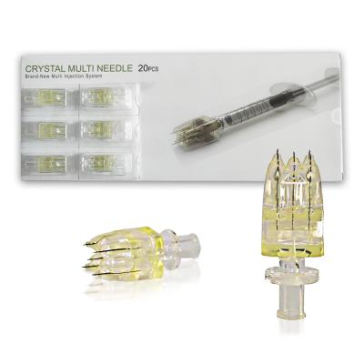 China Disposable Syringe Injector 5 Pins Multi Needles Water Mesogun Injection Needles With Pre Attached for sale