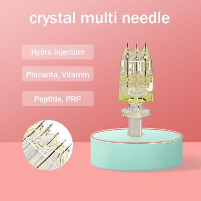China 1.2mm 34G Crystal Multi Injector Needles 9 Pins Aguja multi de inyección para el cuidado de la piel facial de belleza en venta
