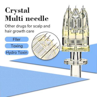China Crystal 9 Pin Mesotherapy Multi Needles Hyaluronic Acid Dermal Ha Microneedle for sale