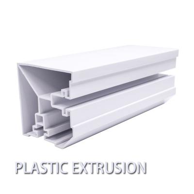 China Personalised ABS Plastic Extrusion Profiles Cross Section C Channel T Shape for sale