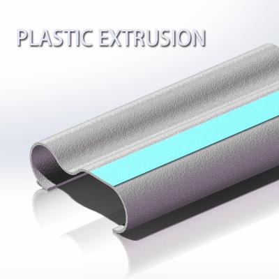 China Anti Collision PVC Plastic Extrusion Profile Custom Handrail for sale