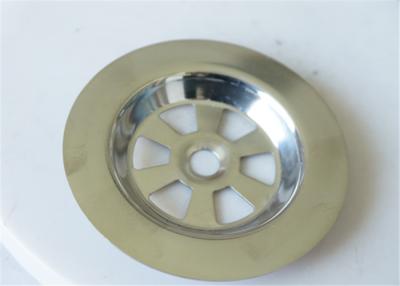 China Round 62 Mm Kitchen Sink Drain Plug , Metal Decorative Sink Drain Stopper for sale