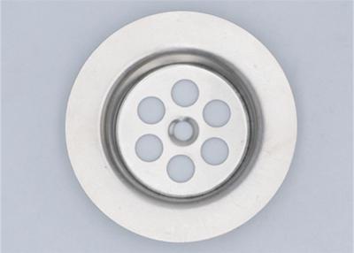 中国 ステンレス鋼の流しのこし器、銀製の円形の台所の流しの下水管ストッパー 販売のため