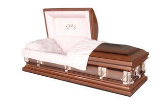 China American Style Metal Casket MC002 , 18 Gauge Steel For Adult for sale