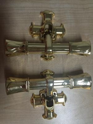 China Funeral Casket Handle / Casket Hardware For Cremation Coffin , 22.5*13 for sale