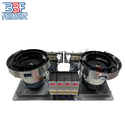 China Double Vibratory Parts Feeder Small Plastic Parts Vibratory Feeding Systems for sale
