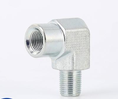 China Round Head Galvanized Sheet Stainless Steel Hydraulic Adapter 90 Degree Elbow for sale