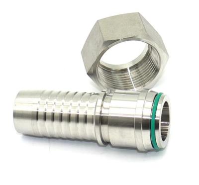 China Customized Size Stainless Steel Hydraulic Threaded Fittings for Hot Head Hexagon Technics for sale