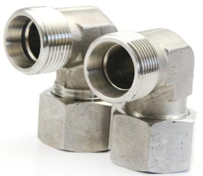 China 1c9 1d9 Stainless Steel Thread 90 Degree Elbow Pipe Fittings for Corrosion Resistance for sale