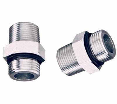 China Stainless Steel Hydraulic Fitting Adapter For DIN Orfs Metric Bsp Jic for sale