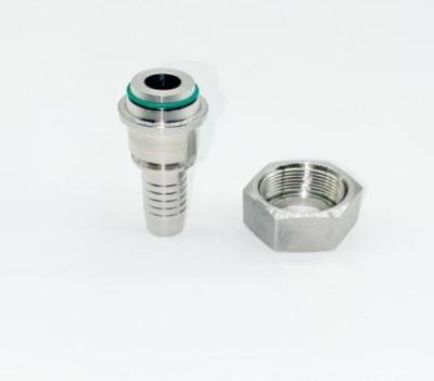 China Metric Female Hydraulic Hose Fitting with Stainless Steel and Hexagon Head Type for sale