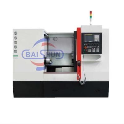 China Multi Spindle Slant Bed CNC Lathe Machine 2 Axis 500mm 8 Tool Station Turret for sale