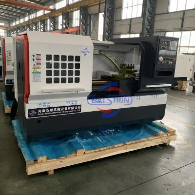 China Cnc Wheel Lathe Machine Heavy Duty Automatic Torno Flat Bed for sale