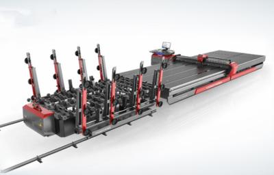 China Tabela de carregamento de vidro de vidro da máquina de corte do CNC da alta velocidade automática completa 200m/min à venda