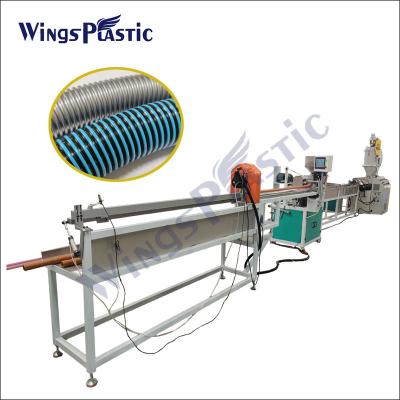 China Flexible EVA Spiral Wrapping Pipe Vacuum Cleaner Hose Making Machine Automatic for sale
