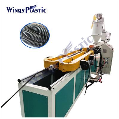 China PE PP Plastic Pipe Extruder Machine Flexible Plastic Corrugated Tube Extrusion Line for sale