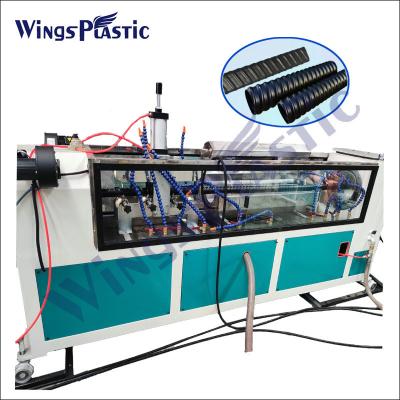 China O PE pré-reforçado corrugado conduz a linha de produção máquina ondulada da fabricação da tubulação da espiral à venda