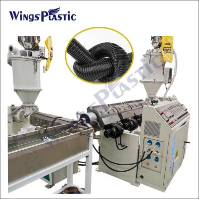 China 80kg/H corrugou o tubo plástico espiral plástico de EVA LLDPE da máquina da tubulação que faz a máquina à venda
