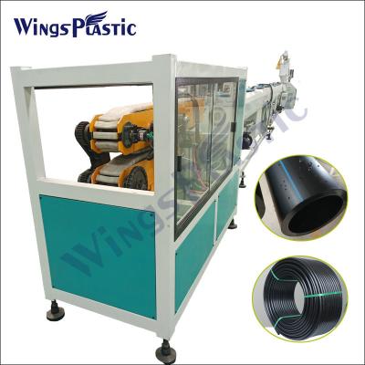 China PLC Control hdpe pipe making machine hdpe pipe extruder machine plastic water pipe making machine for sale