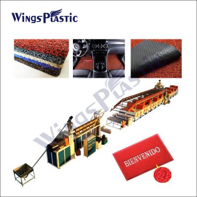 Κίνα Πλαστικό χαλί PVC που κατασκευάζει τη μηχανή κατασκευής χαλιών πορτών χαλιών βρόχων χαλιών σπειρών μηχανών προς πώληση
