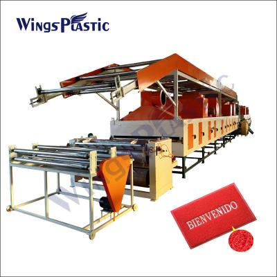 China 500kg/H plastic Mat Making Machine-pvc pp Mat Making Machine Eco Friendly Te koop
