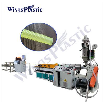 China High Speed PP PE Single Wall Corrugated Pipe Extruder Machine For Medical Hose for sale