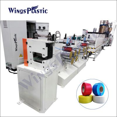 China Single Screw Extruder Plastic PP PET Packing Rope Strap Tape Band Belt Extruder Making Machine for sale