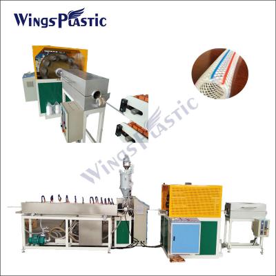 China Máquina de tubería de manguera de pulverización de PVC de alta presión Línea de producción de tubos de manguera trenzados con fibra en venta