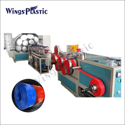 China Hochdruck-Polyester-Garn verstärkte den PVC-Lage-flachen Schlauch, der Maschine für Landwirtschafts-Bewässerung herstellt zu verkaufen