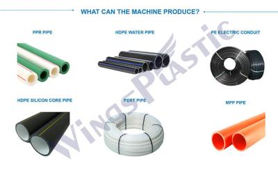 China High Output 16MM-63MM PE Water Pipe Hydraulic Pipe Extrusion Machine for sale