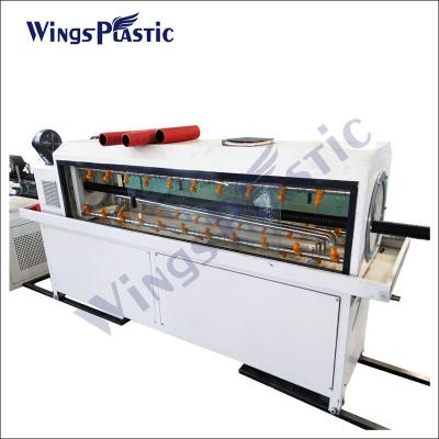China 65mm/70mm/90mm Single Screw Extruder Plastic Pipe Extrusion Line With Vacuum Calibration Tank for sale